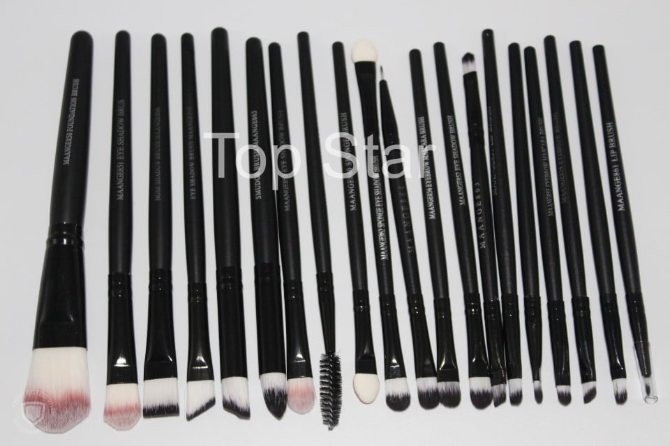 Set 20 pensule machiaj Black Brushes - 4 | YEO