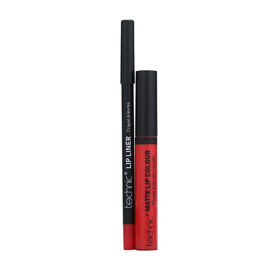 Set ruj de buze si creion contur Technic Lip Kit Matte Nuanta Lady Bird - 1 | YEO