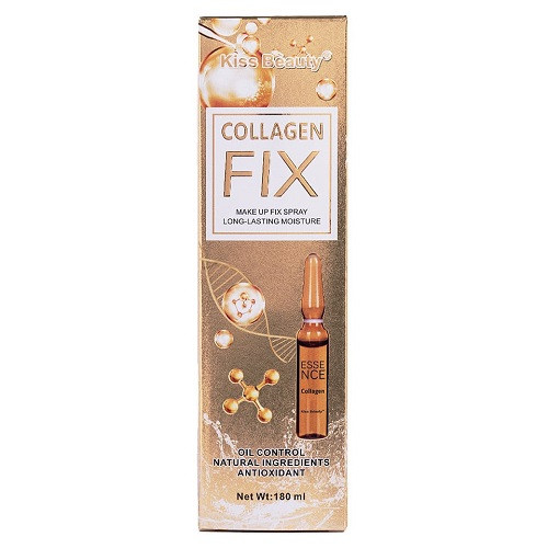 Spray Fixare machiaj cu Colagen, Kiss Beauty, Collagen Fix Antioxidant, 180 ml - 2 | YEO