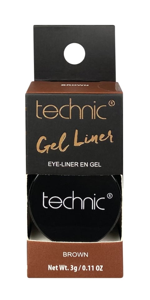 Tus de Ochi Gel, Technic, Gel Pot Liner Eyeliner, Maro, 3 g - 1 | YEO