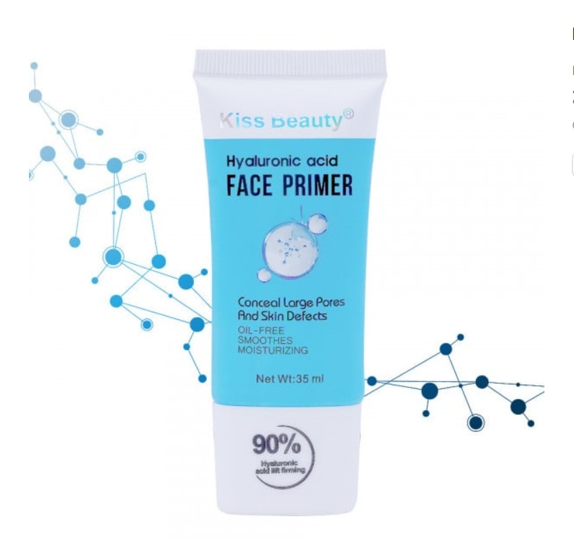 Baza Machiaj Hidratanta, Kiss Beauty, Primer, cu Acid Hyaluronic, 35 ml