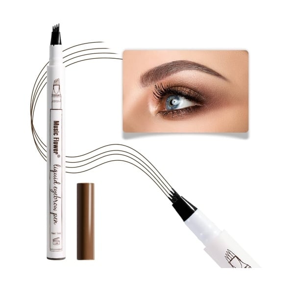 Creion Sprancene cu efect Microblading, Makeup, Fine Sketch Tattoo, Coffee - 1 | YEO