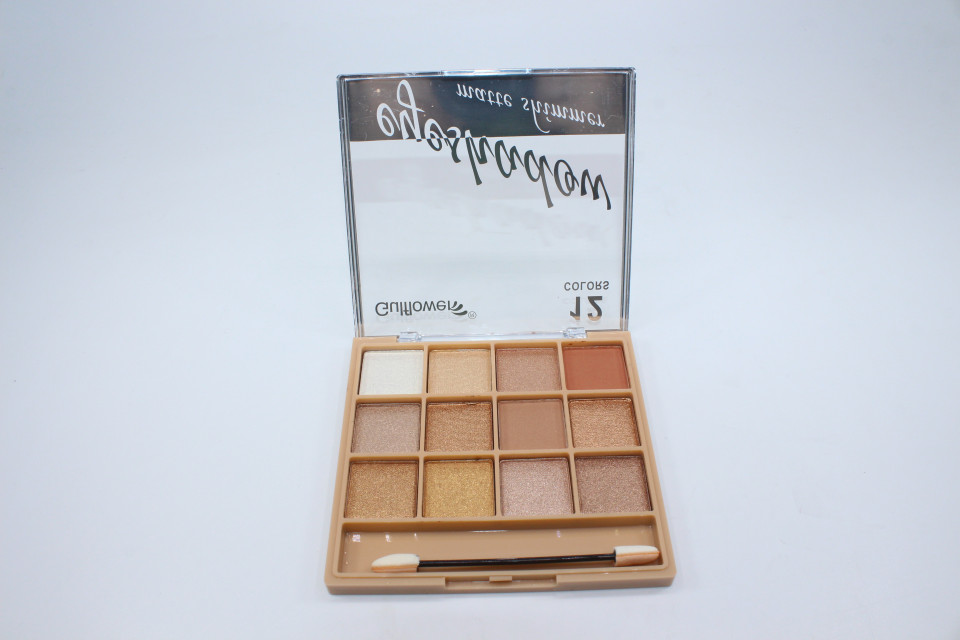 Paleta farduri de ochi, Gulflower, Eyeshadow Matte Shimmer, 12 culori, 02 - 3 | YEO