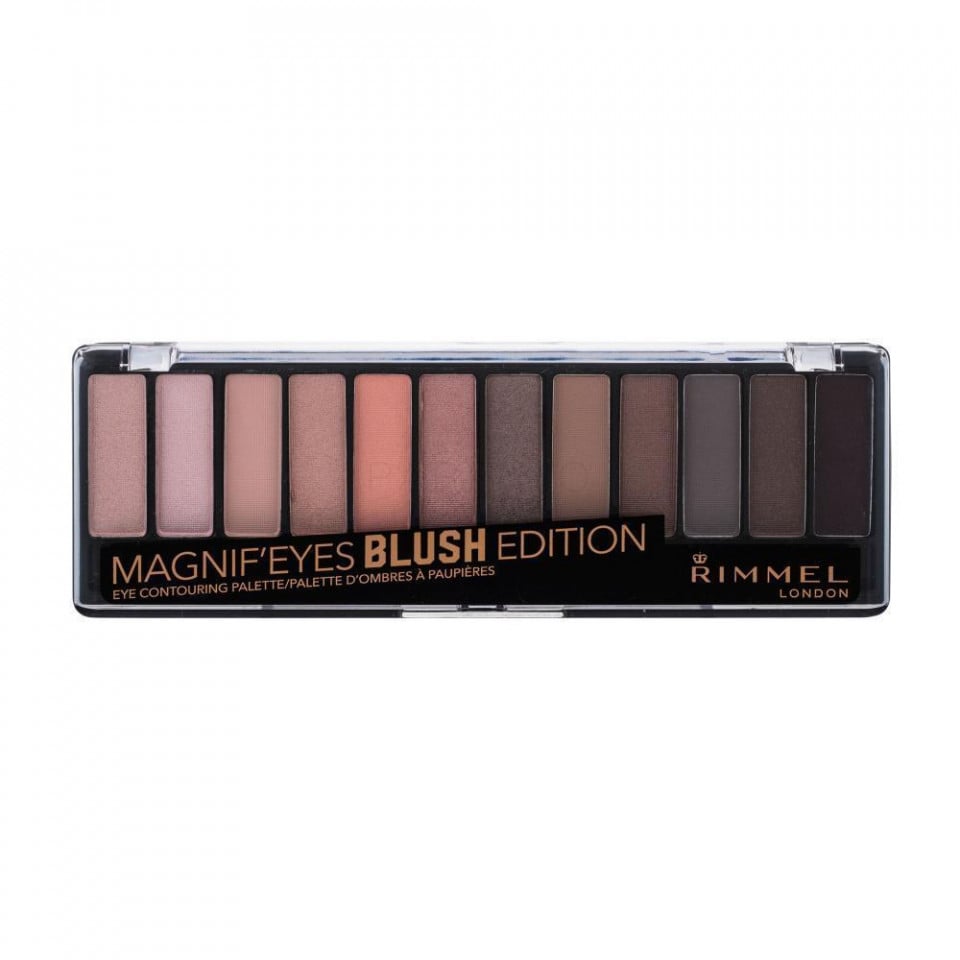 Paleta farduri de ochi Rimmel London Magnif\'eyes, Nuanta 002 Blush Edition