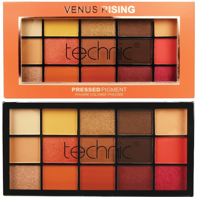 Paleta farduri de pleoape Technic Venus Rising , 15 culori - 1 | YEO