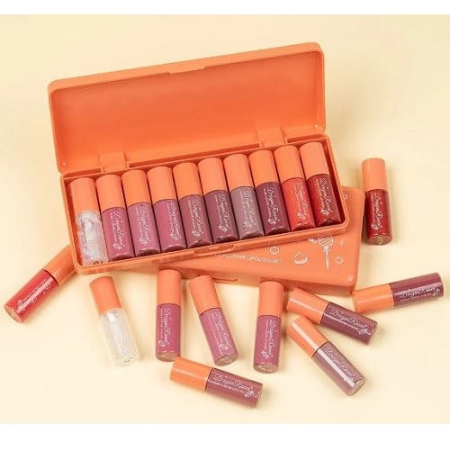 Set 10 rujuri de buze lichide, Ranee, Pearly lustre Lipgloss, Multicolor - 1 | YEO