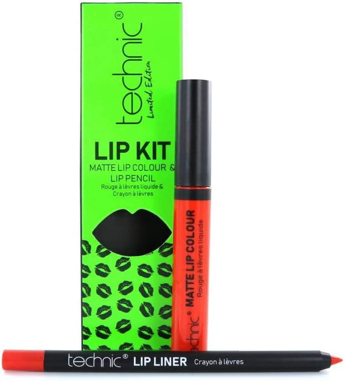 Set ruj si creion de buze, Technic, Lip Kit, Matte, Wild Child - 3 | YEO