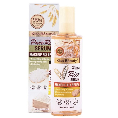 Spray Fixare Machiaj, Cu Orez, Kiss Beauty, Pure Rice Serum, 120 ml - 3 | YEO