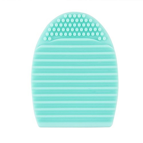 Brush Egg - Accesoriu din silicon pentru curatarea pensulelor de machiaj, Culoarea Albastru - 1 | YEO