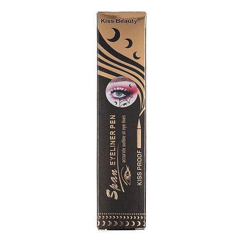 Eyeliner tus carioca, Kiss Beauty, cu stampila semiluna , 02 - 2 | YEO