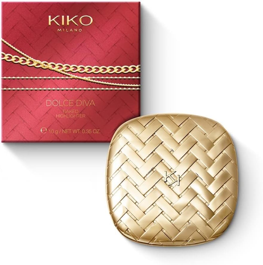 Iluminator, Kiko Milano, Dolce Diva Baked Highlighter, 01 Lively Champagne, 10 g - 2 | YEO