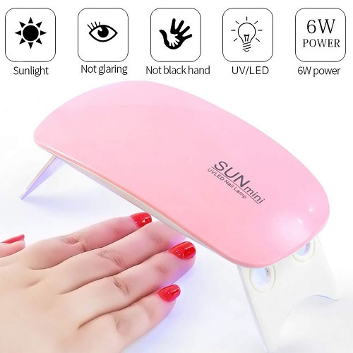 Lampa Unghii, Mini, SUN, UVLED Nail Lamp, Roz - 3 | YEO