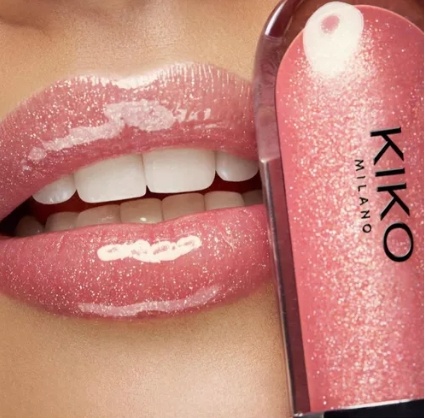 Luciu de buze stralucitor, Kiko Milano, 3D Hydra Lipgloss, 04 Pearly Peach Rose, 6.5 ml - 3 | YEO