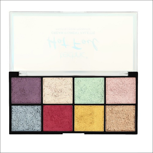 Paleta fard de ochi, Technic, Hot Foil Cream Pigment Palette, 8 culori