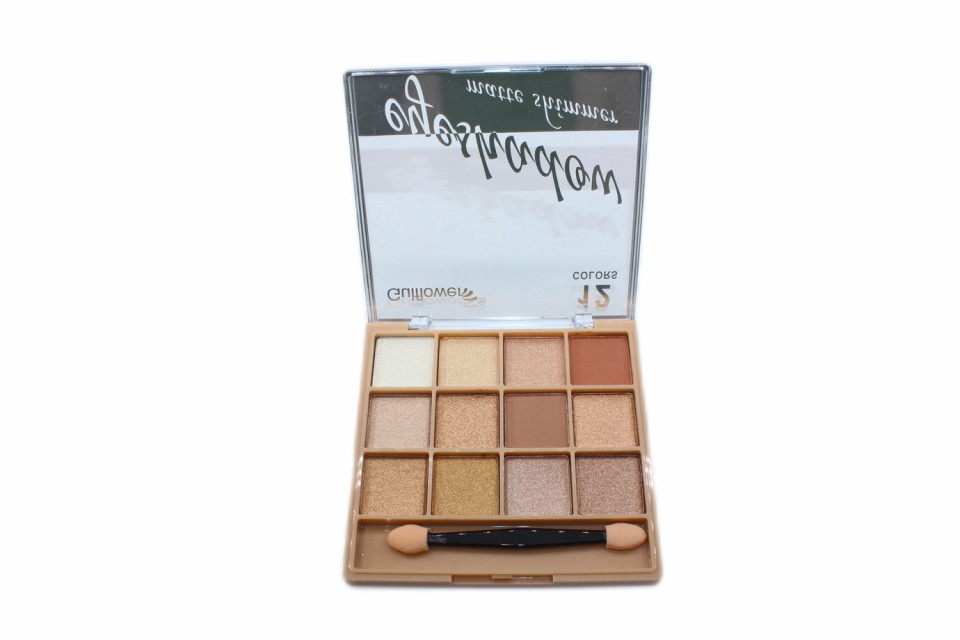 Paleta farduri de ochi, Gulflower, Eyeshadow Matte Shimmer, 12 culori, 02