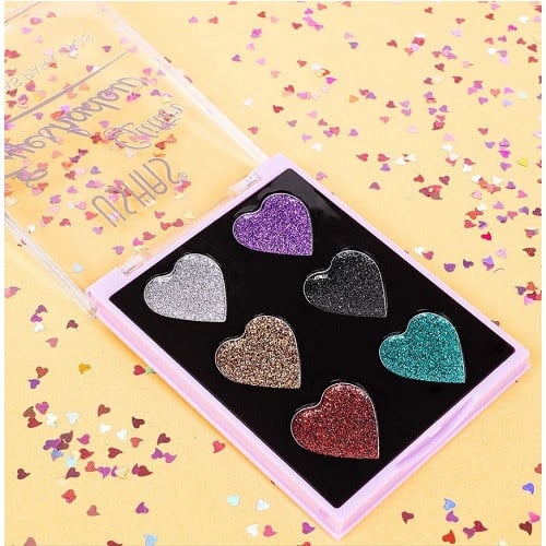 Paleta Machiaj Glitter, Ushas, 6 Culori, 03, 9 g - 2 | YEO