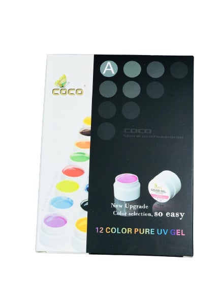 Set 12 Geluri UV Colorate Coco More Professional - 1 | YEO