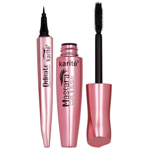 Set 2in1 Mascara si Eyeliner, Karite, Big Eyes, Waterproof, Negru - 2 | YEO