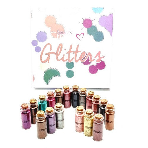 Set Pigment Fard Pleoape, Beauty Creations, Glitter, 18 Culori - 3 | YEO