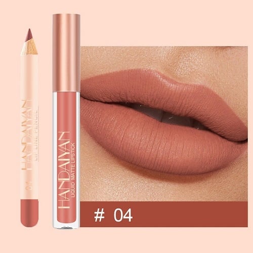 Set ruj si creion de buze, Handaiyan Lips Kit, Matte, 04 - 1 | YEO