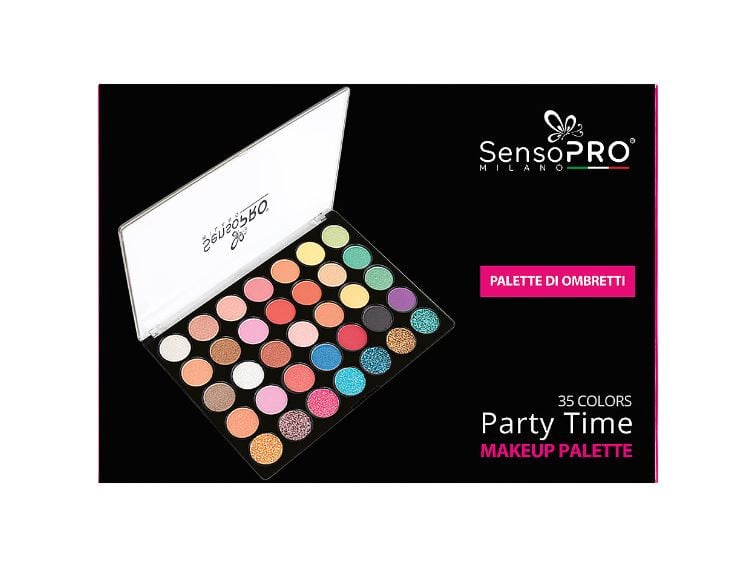 Trusa machiaj, SensoPro, Palette Di Ombretti, 35 Colors, Party Time - 3 | YEO