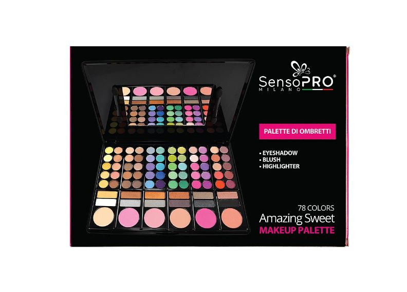 Trusa machiaj, SensoPro, Palette Di Ombretti, 78 colors, Amazing Sweet - 1 | YEO