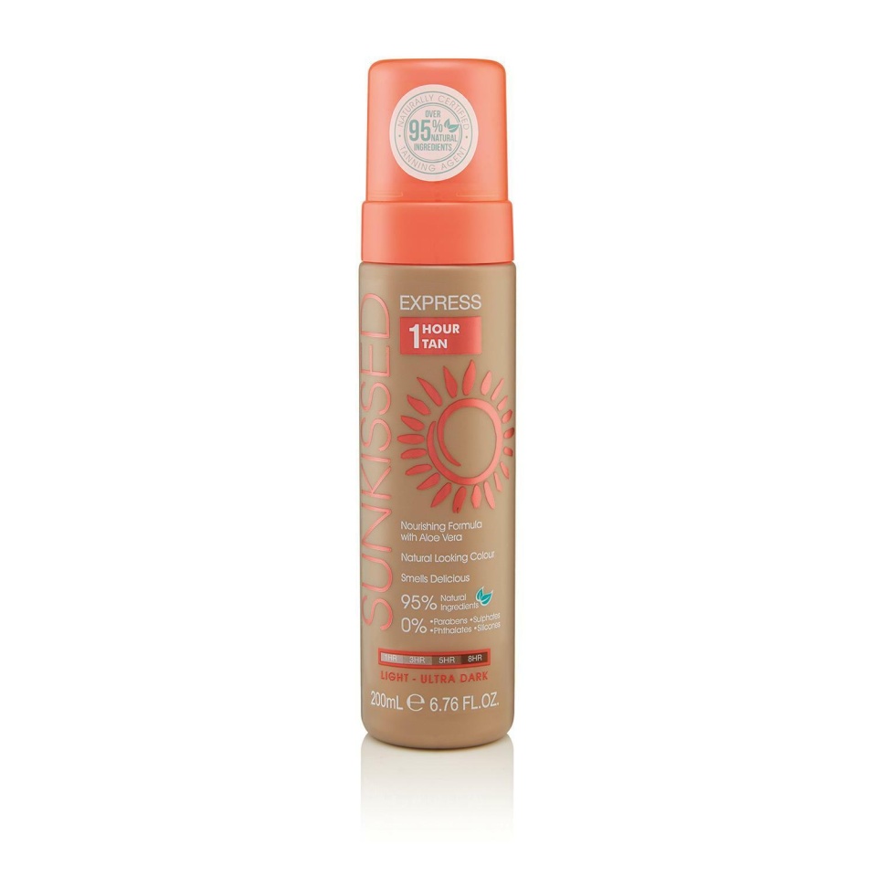 Autobronzant Spuma Profesionala, Sunkissed, Express 1 Hour, Light-Ultra Dark, 95% Ingrediente Naturale, 200 ml - 3 | YEO