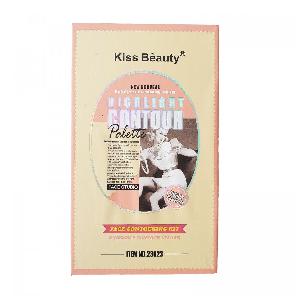 Paleta corectoare Kiss Beauty Highlight Contour Palette #2 - 3 | YEO