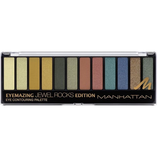 Paleta farduri de ochi, Manhattan, Eyemazing Palette, 12 culori, 007 Jewel Rocks Edition - 1 | YEO