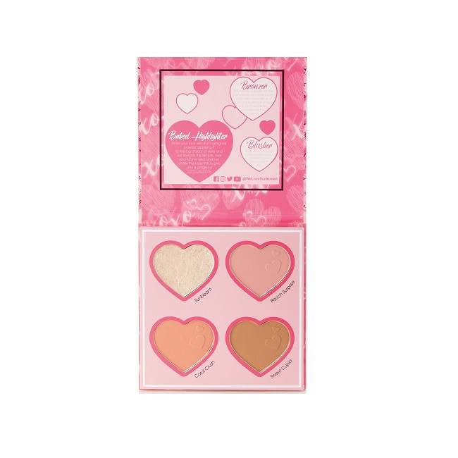 Paleta iluminator si blush Sunkissed Cupid`s Match Face Palette - 3 | YEO