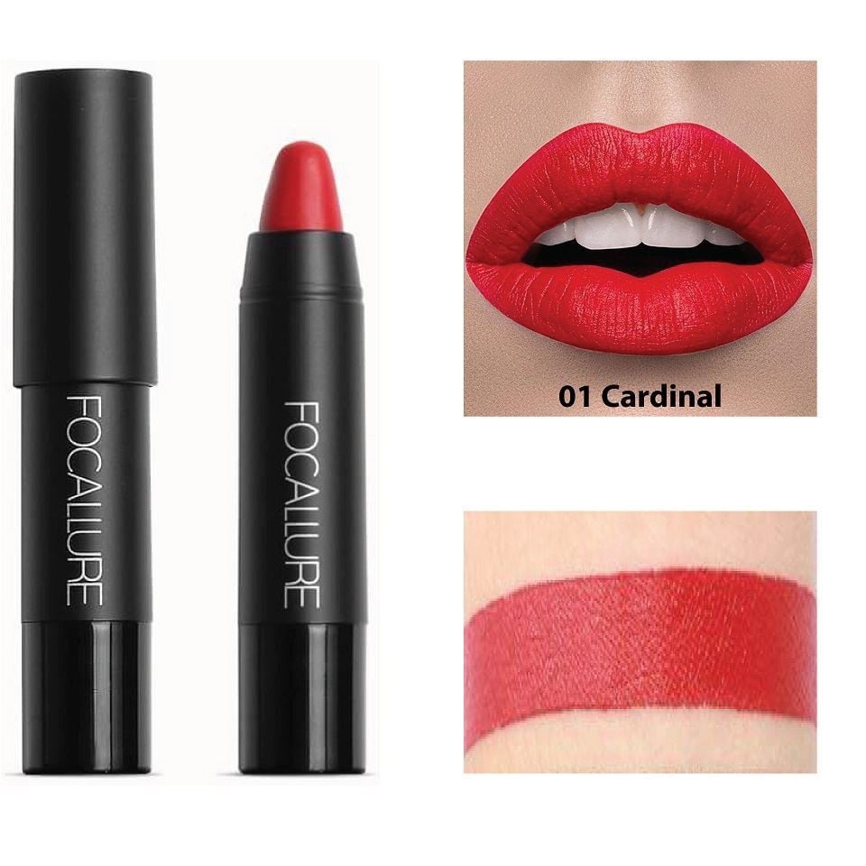 Ruj de buze mat Focallure Lip Crayon 01 Cardinal - 3 | YEO