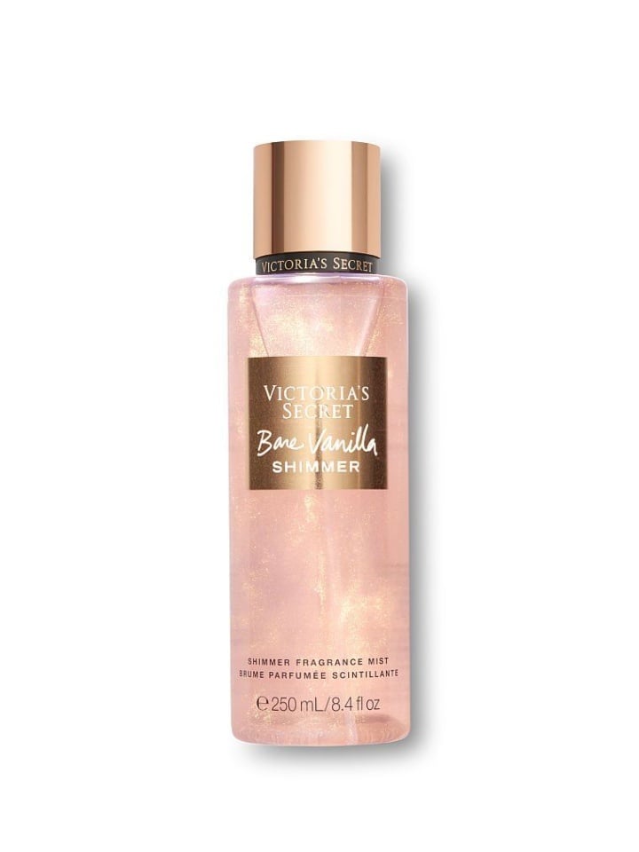 Spray de corp stralucitor, Victoria\'s Secret, Bare Vanilla Shimmer, Vanilie, 250 ml