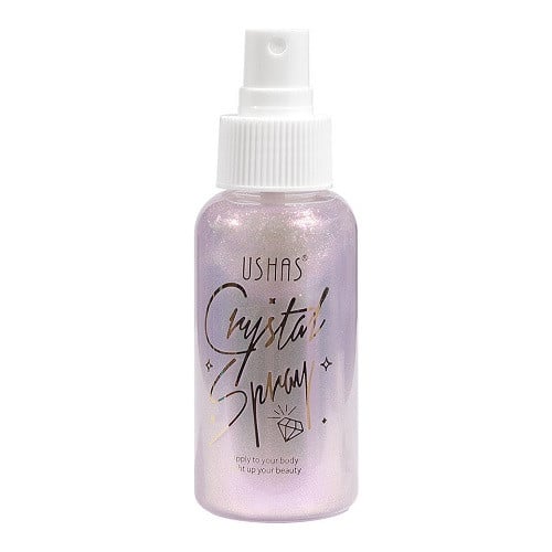 USHAS Spray iluminator de corp, Crystal, 04, 80 ml