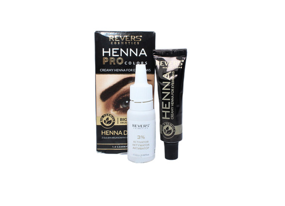 Vopsea Henna, Revers Cosmetics, Henna Pro Colors, Black