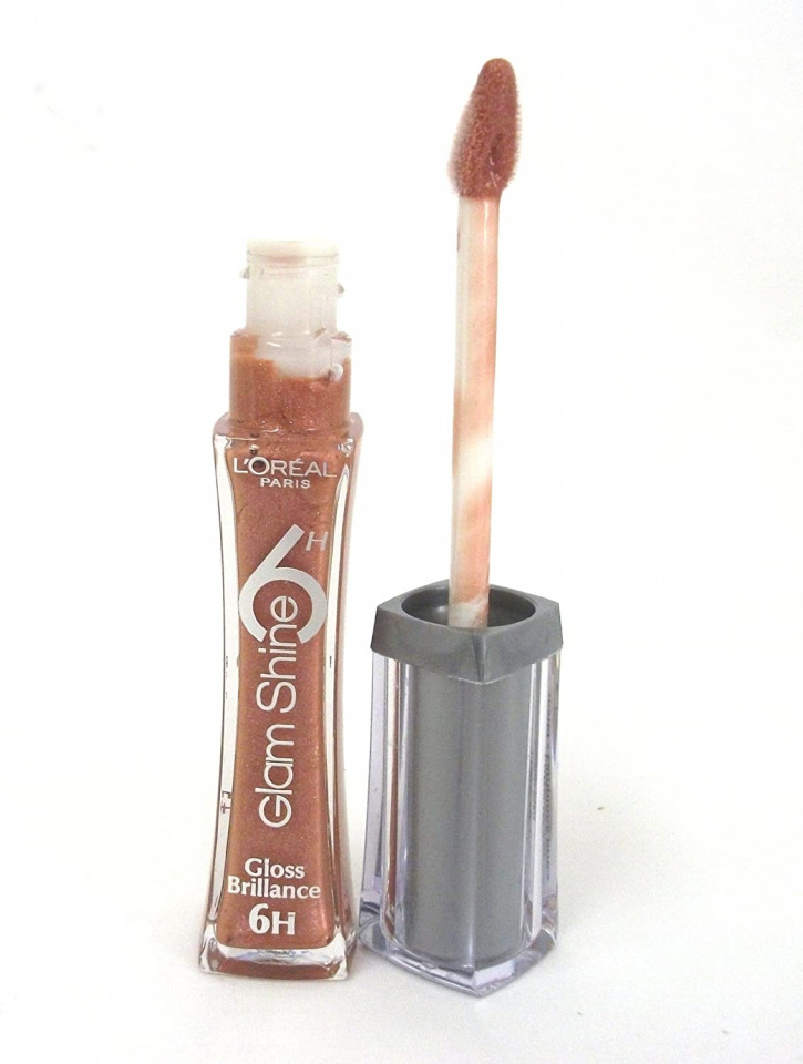 Luciu de buze / gloss buze Loreal Glam Shine, Nuanta 104 Amber Fidelity - 2 | YEO