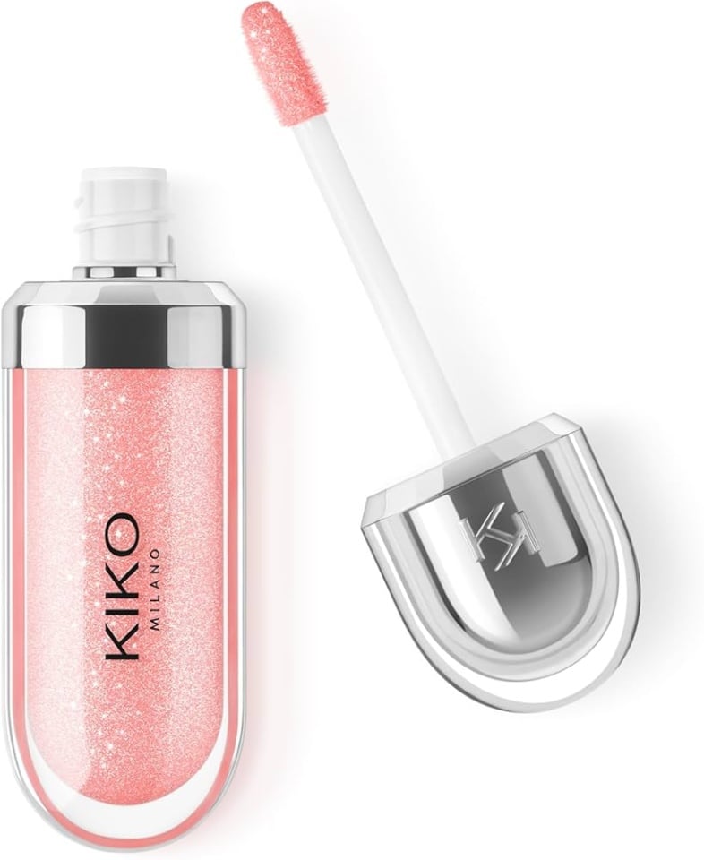 Luciu de buze stralucitor, Kiko Milano, 3D Hydra Lipgloss, 04 Pearly Peach Rose, 6.5 ml