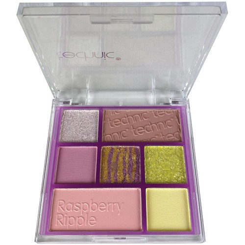 Paleta fard de ochi, Technic , Raspberry Ripple, 7 culori - 1 | YEO