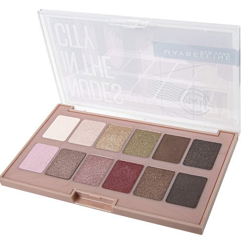 Paleta Fard Pleoape, Maybelline, Nudes in The City, 12 Culori - 2 | YEO