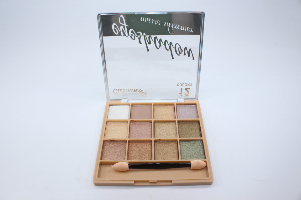 Paleta farduri de ochi, Gulflower, Eyeshadow Matte Shimmer, 12 culori, 03 - 1 | YEO