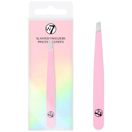 Penseta Sprancene, Profesionala, W7, Slanted Tweezers, Pink - 1 | YEO