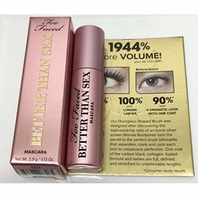 Rimel, Too Faced, Better Than Sex Mascara, Negru, Mini, 3.9 g - 1 | YEO