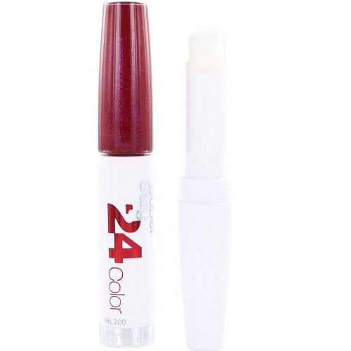 Ruj de Buze Rezistent 24 Ore, Maybelline, Superstay, 290 Glowing Garnet, Cu 2 Capete - 1 | YEO