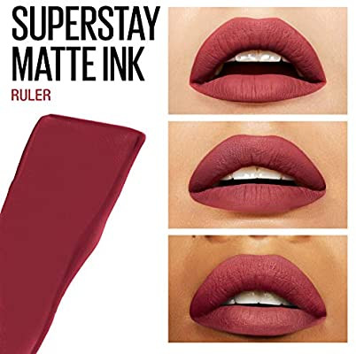 Ruj de buze rezistent la transfer Maybelline Superstay Matte Ink 80 Ruler - 1 | YEO