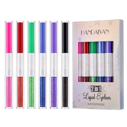 Set 6 Tusuri de ochi colorate, Handaiyan, Liquid Eyeliner, Waterproof, B - 2 | YEO