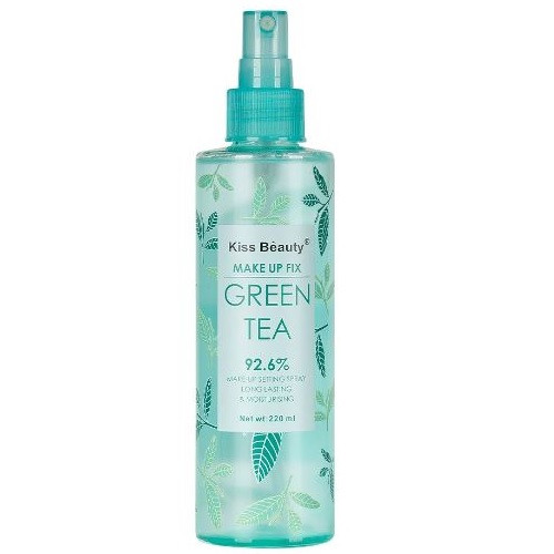 Spray fixare machiaj, Kiss Beauty, Green Tea, Makeup Fix, 220 ml