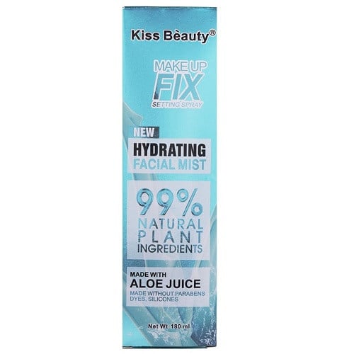 Spray Hidratant pentru Fixarea Machiajului, Kiss Beauty, Hydrating Facial Mist, Aloe Juice, 180 ml - 2 | YEO