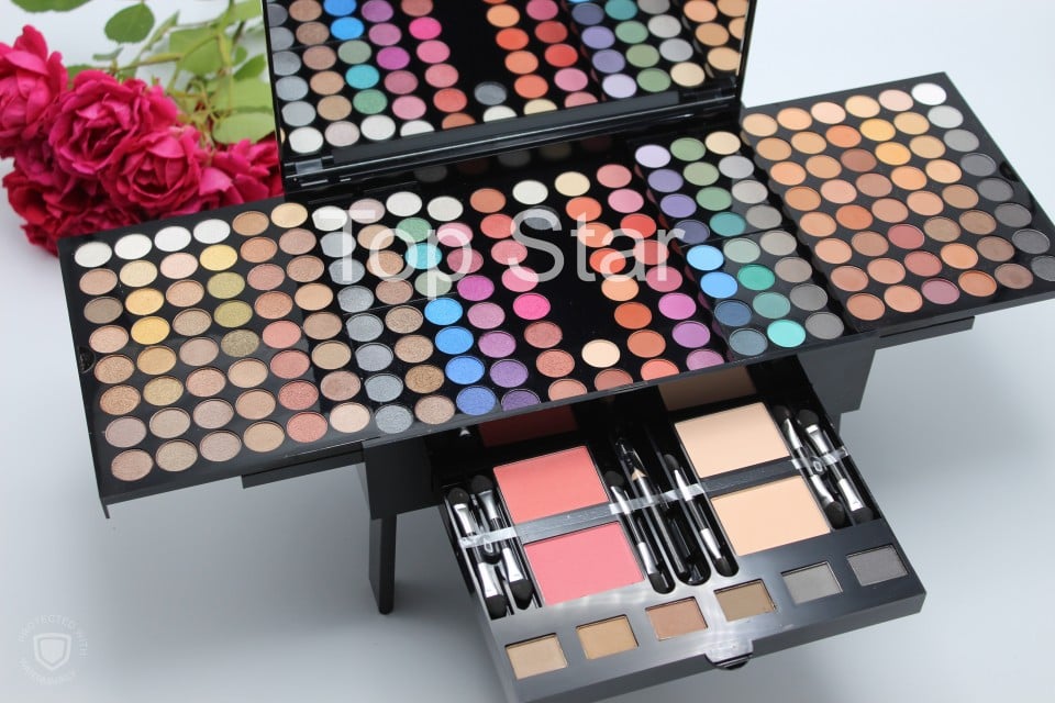 Trusa machiaj multifunctionala 190 farduri Miss Rose Palette - 3 | YEO