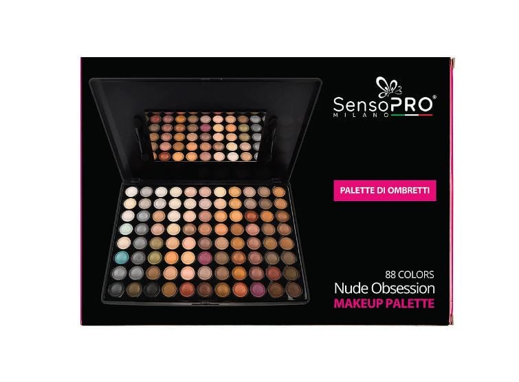 Trusa machiaj, SensoPro, Palette Di Ombretti, 88 colors, Nude Obsession - 1 | YEO