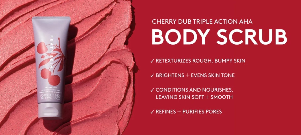 Exfoliant cu tripla actiune pentru corp, Fenty, Cherry Dub Scrub, Cirese, 240 ml - 2 | YEO