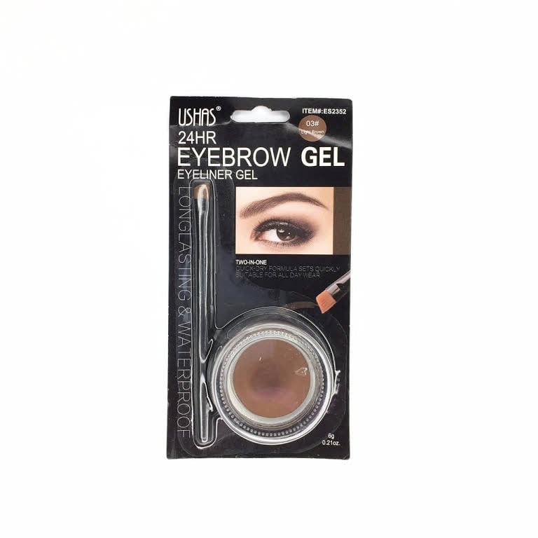 Gel sprancene Ushas Waterproof Eyebrow Gel, 03 Light Brown - 1 | YEO